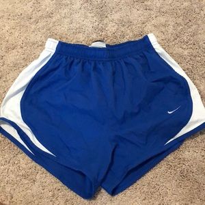 Nike blue and white athletic shorts!